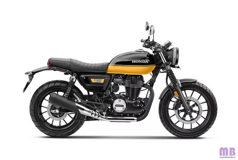 Honda CB350RS BS6 - Black with Pearl Sports Yellow