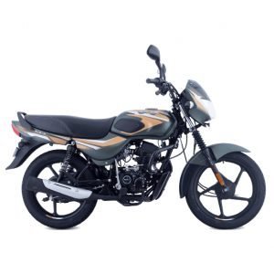 Bajaj CT 100 BS6 - Matte Olive Green with Yellow Decals