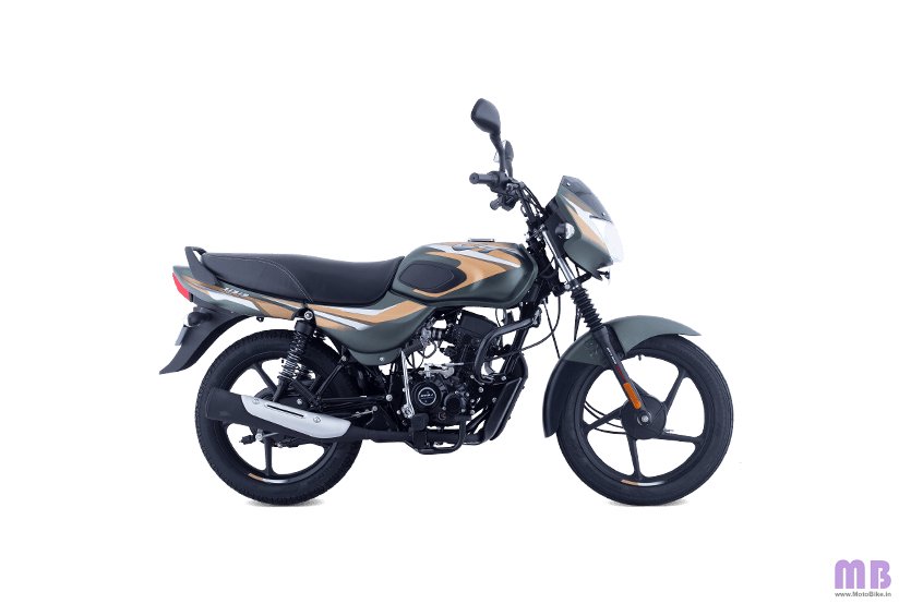 Bajaj CT 100 BS6 - Matte Olive Green with Yellow Decals