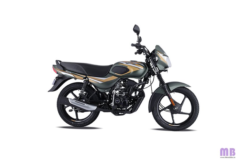 Bajaj CT 110 BS6 - Matte Olive Green with Yellow Decals